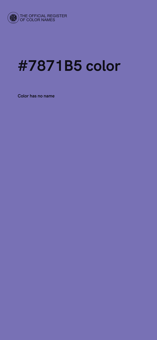 #7871B5 color image