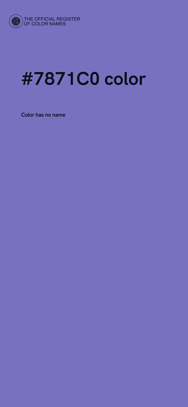 #7871C0 color image
