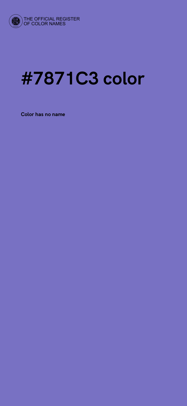 #7871C3 color image
