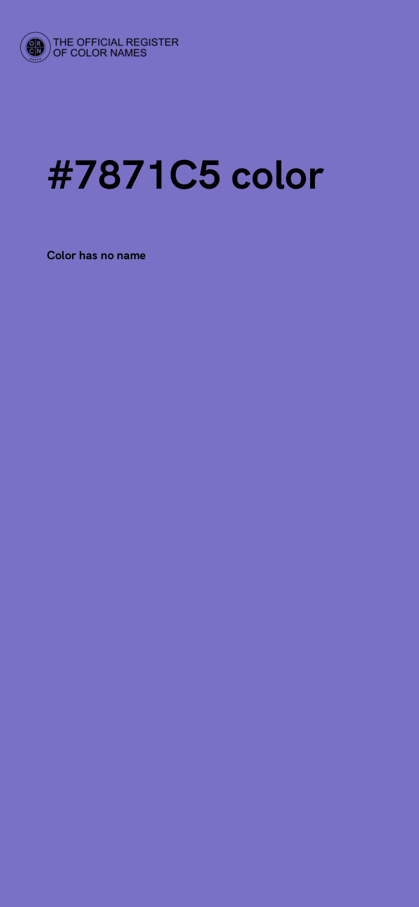 #7871C5 color image