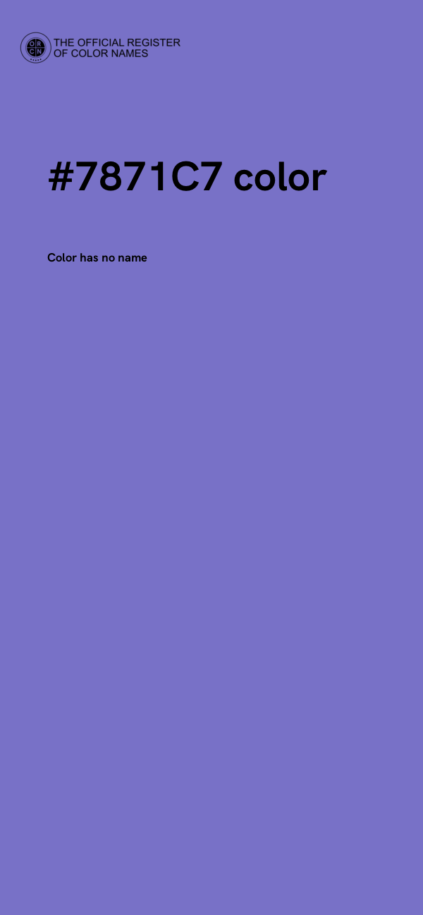 #7871C7 color image
