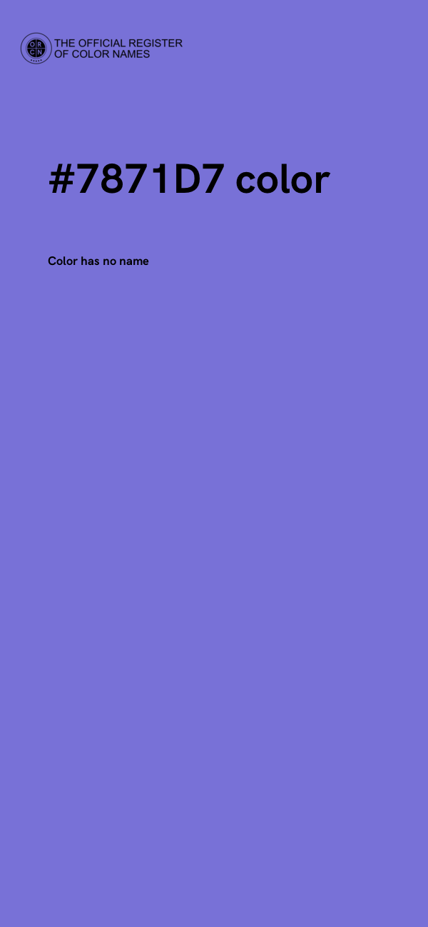 #7871D7 color image