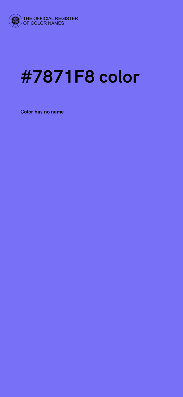 #7871F8 color image