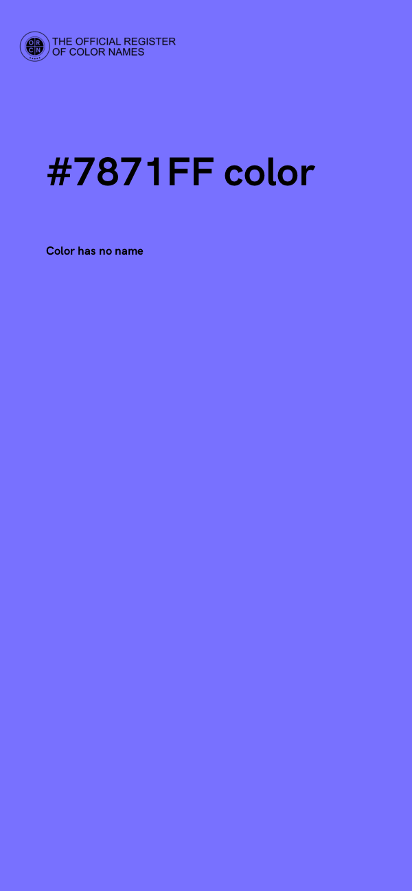 #7871FF color image