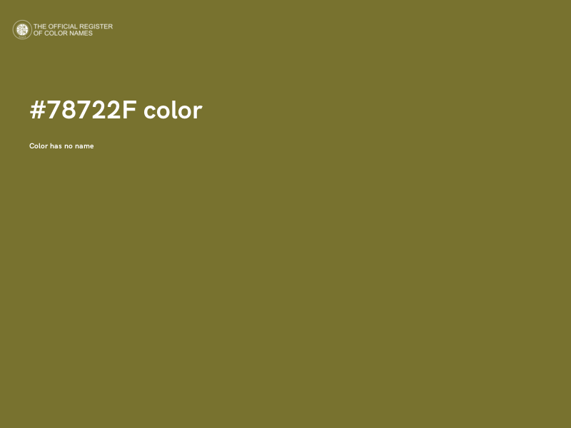 #78722F color image