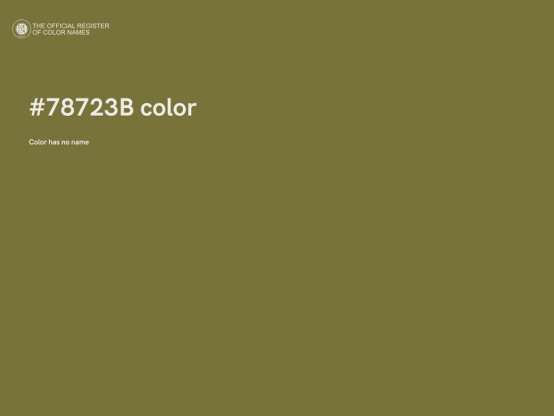 #78723B color image