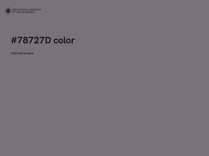 #78727D color image