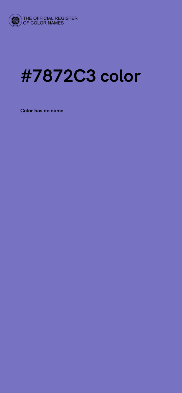 #7872C3 color image
