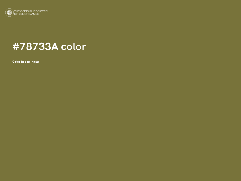 #78733A color image