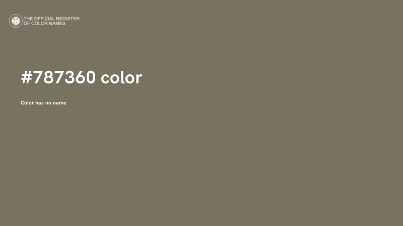 #787360 color image