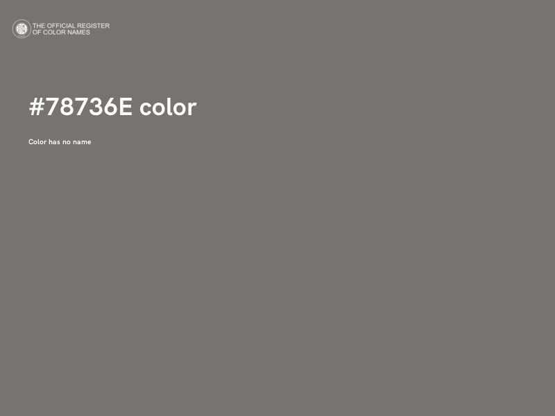 #78736E color image