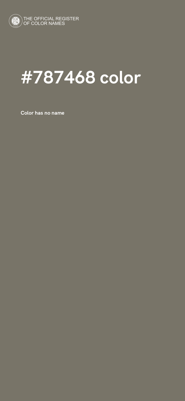#787468 color image