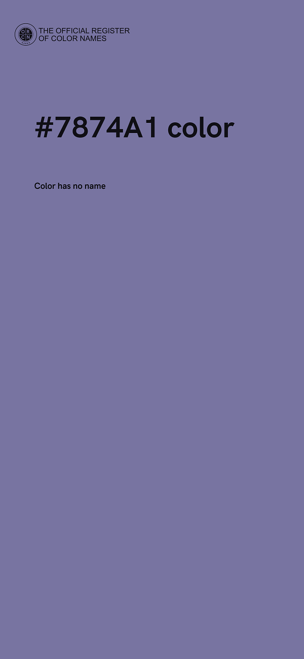 #7874A1 color image