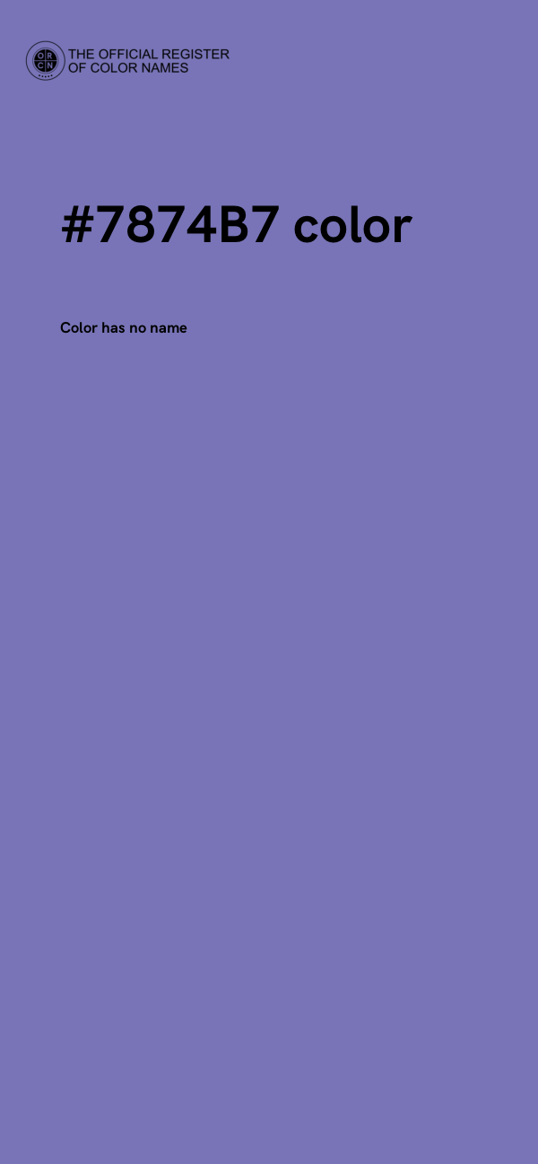 #7874B7 color image