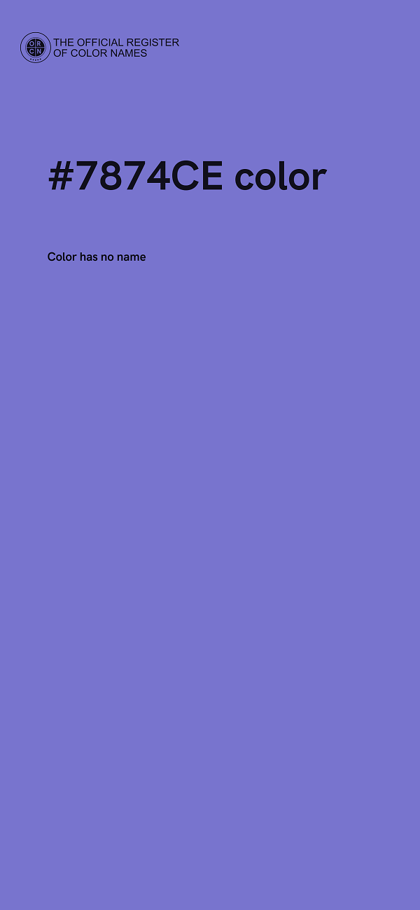 #7874CE color image