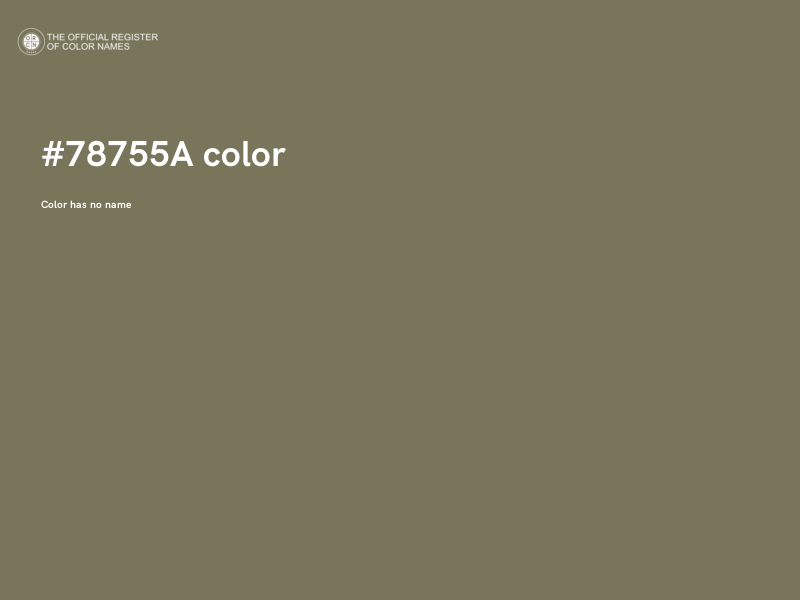 #78755A color image