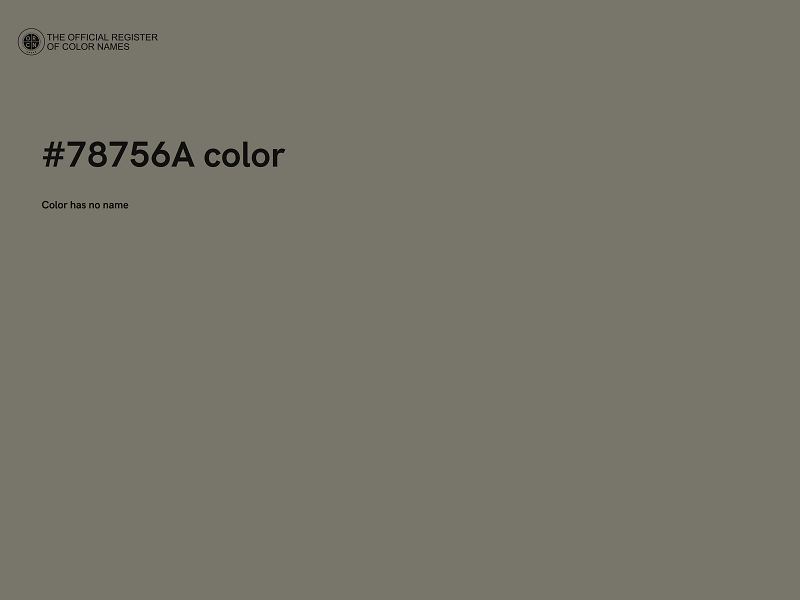 #78756A color image