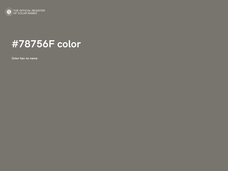 #78756F color image