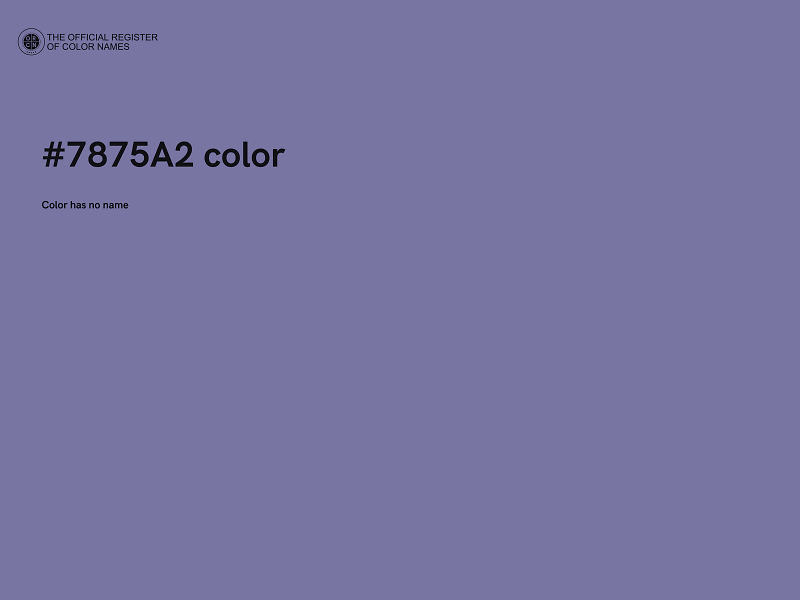 #7875A2 color image