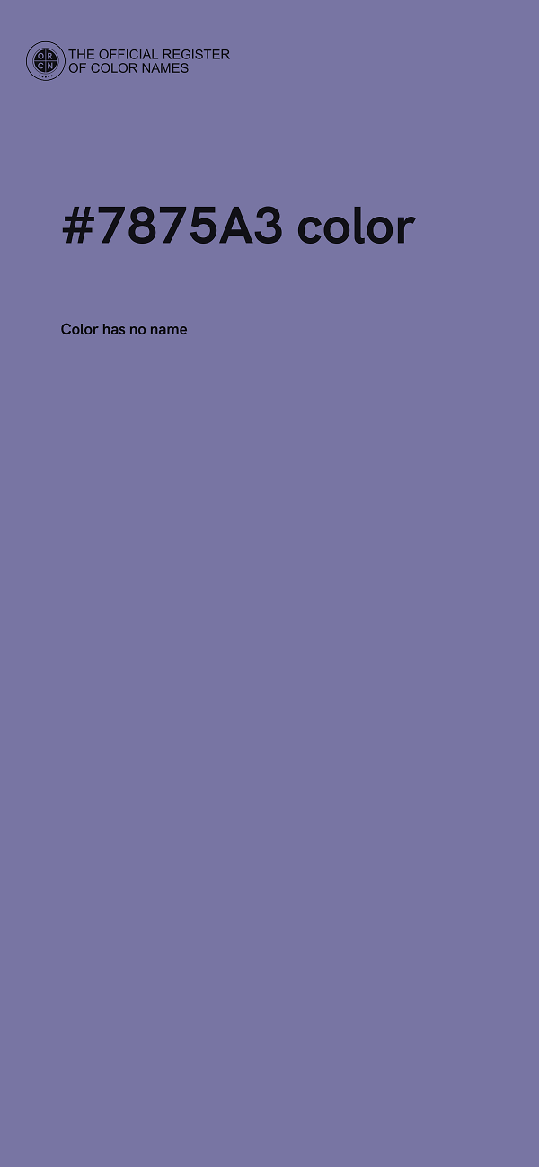 #7875A3 color image