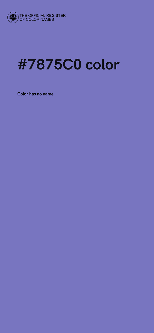 #7875C0 color image