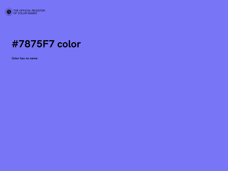 #7875F7 color image