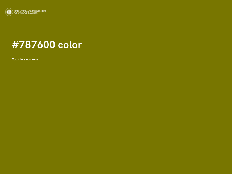 #787600 color image