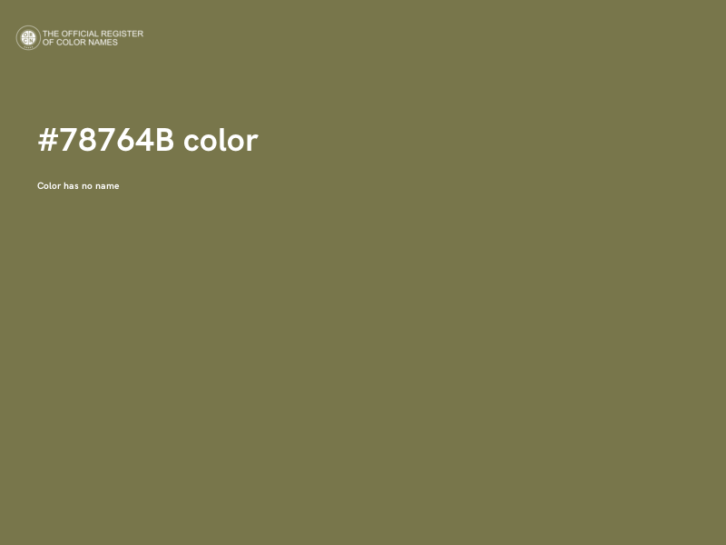#78764B color image