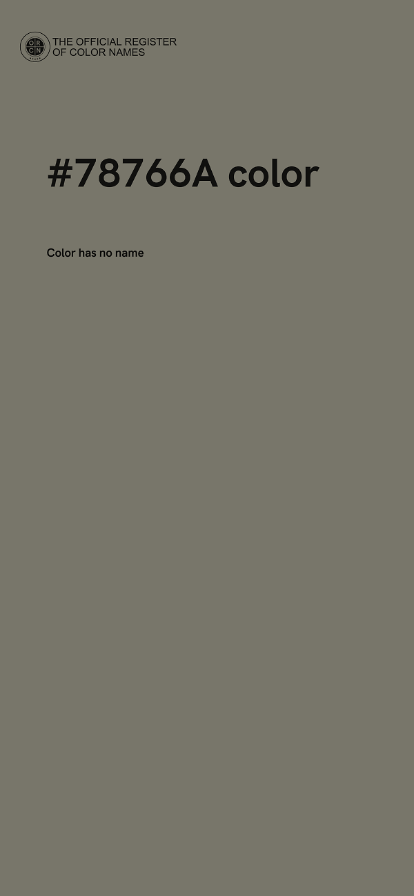 #78766A color image