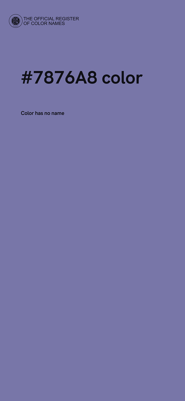 #7876A8 color image