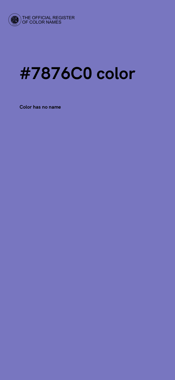 #7876C0 color image