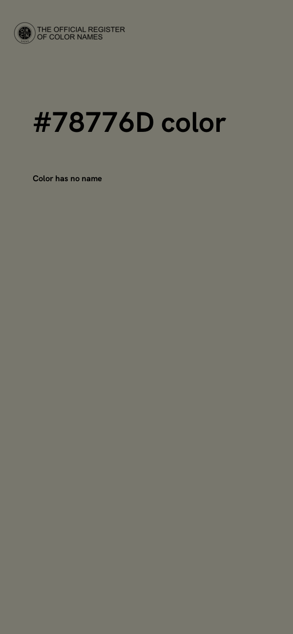 #78776D color image