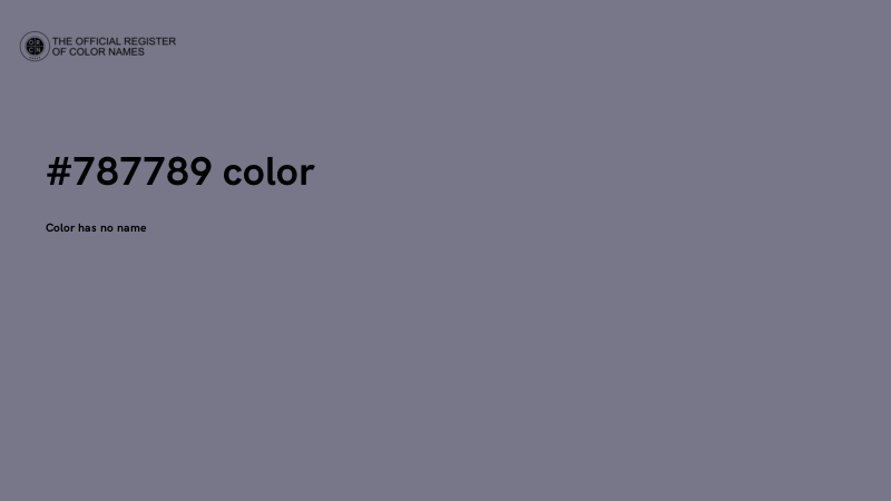 #787789 color image