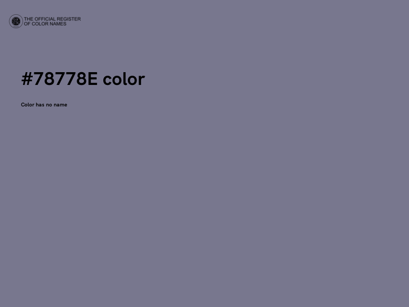 #78778E color image