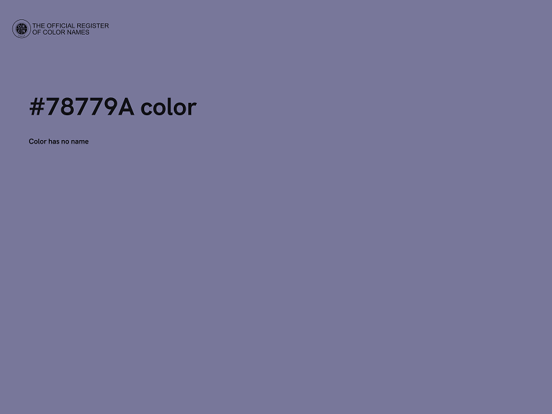 #78779A color image