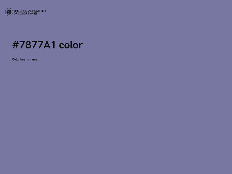 #7877A1 color image