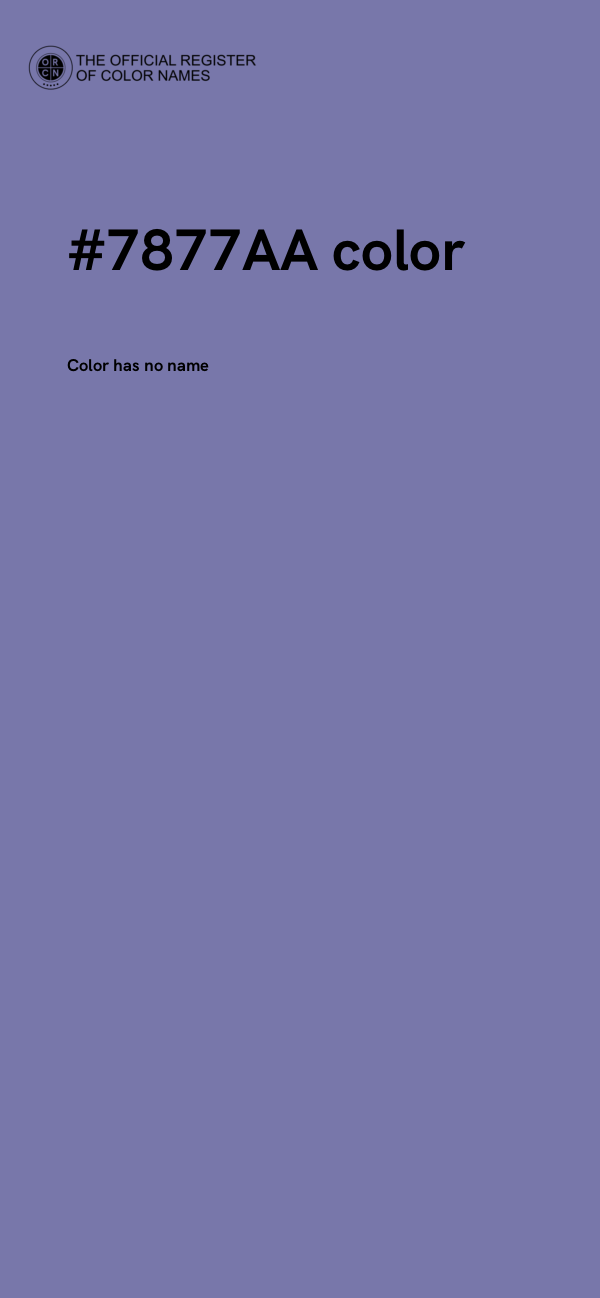 #7877AA color image