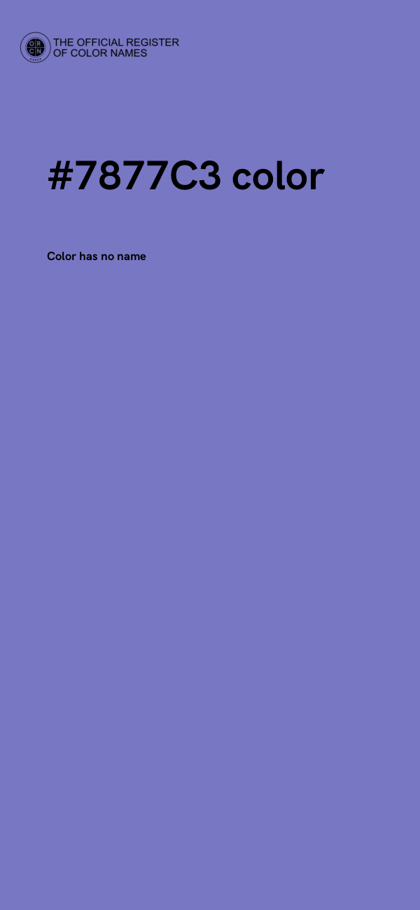 #7877C3 color image