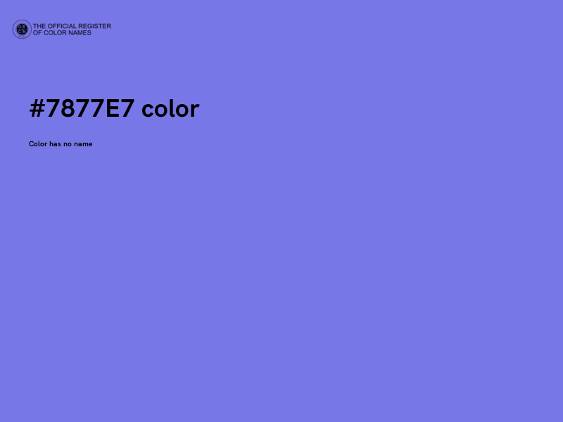 #7877E7 color image