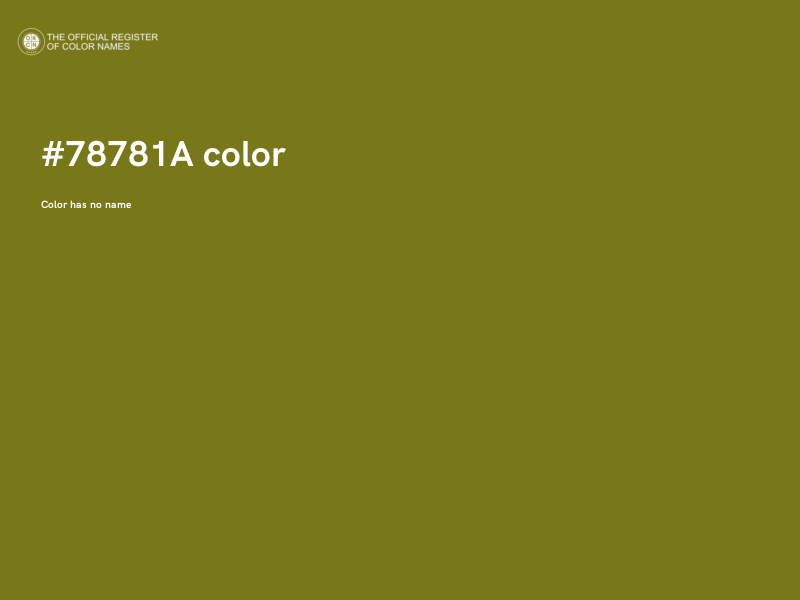 #78781A color image