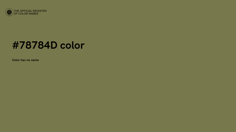 #78784D color image
