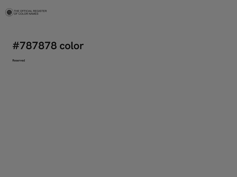 #787878 color image