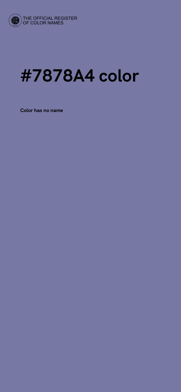 #7878A4 color image