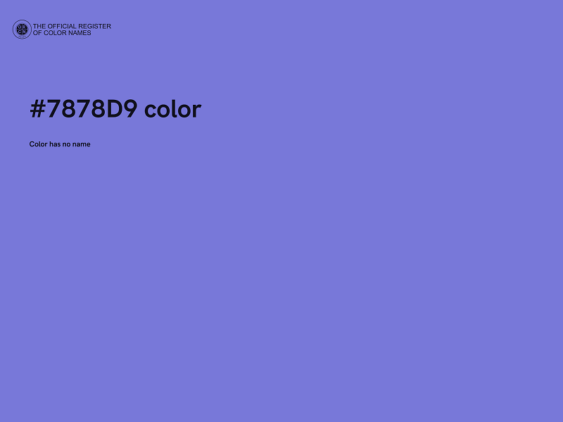 #7878D9 color image