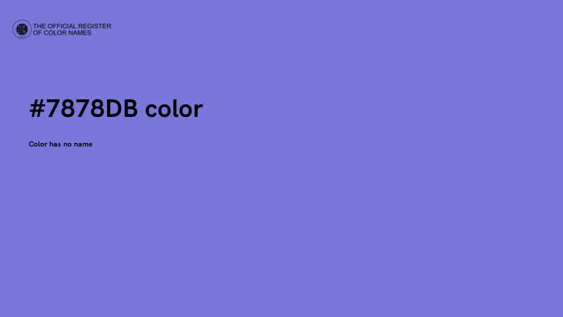 #7878DB color image