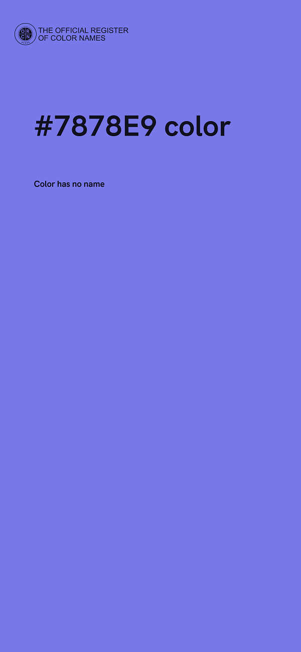 #7878E9 color image