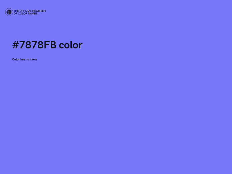 #7878FB color image