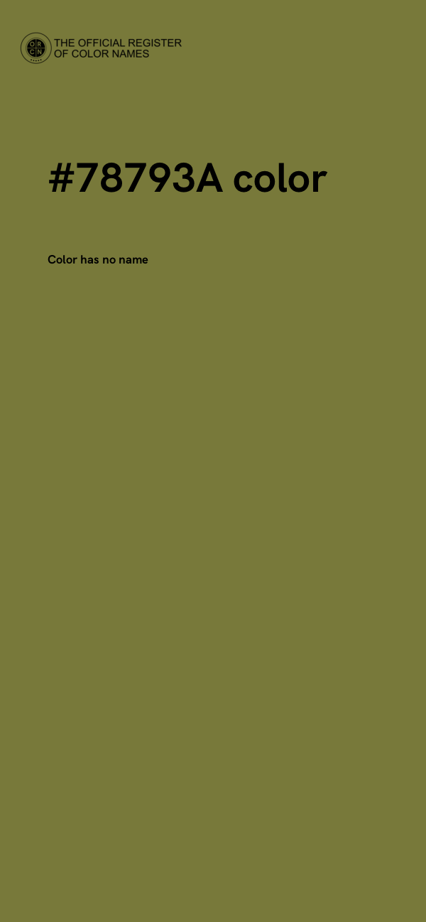 #78793A color image