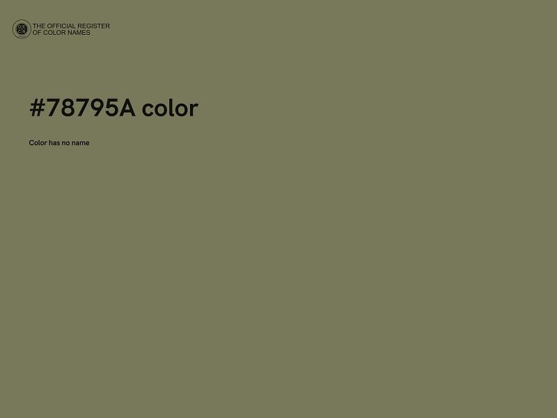 #78795A color image