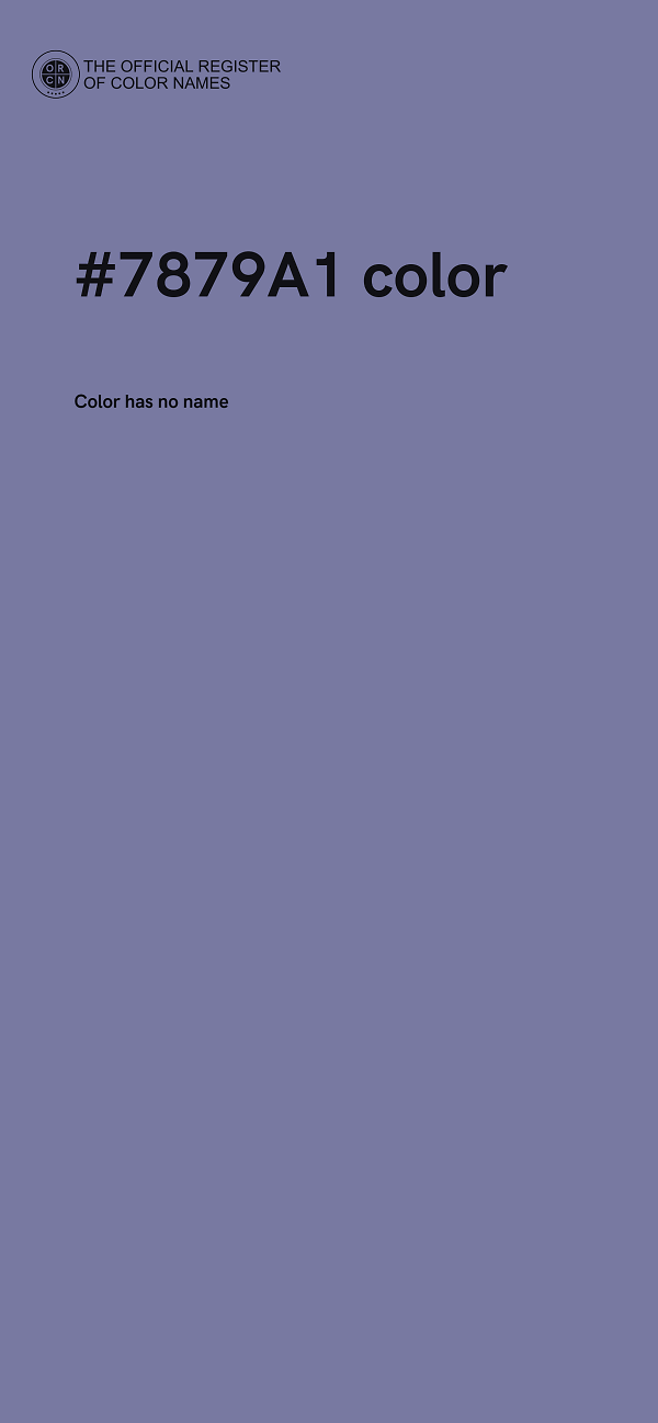 #7879A1 color image